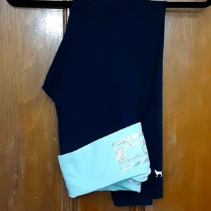VS pink full length yoga pants.  Size M